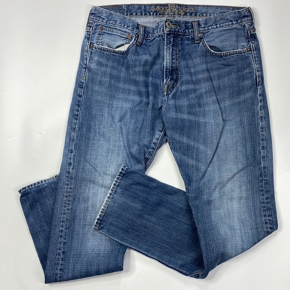 American Eagle Slim Denim Bootcut Jeans 36x32 - Picture 1 of 10
